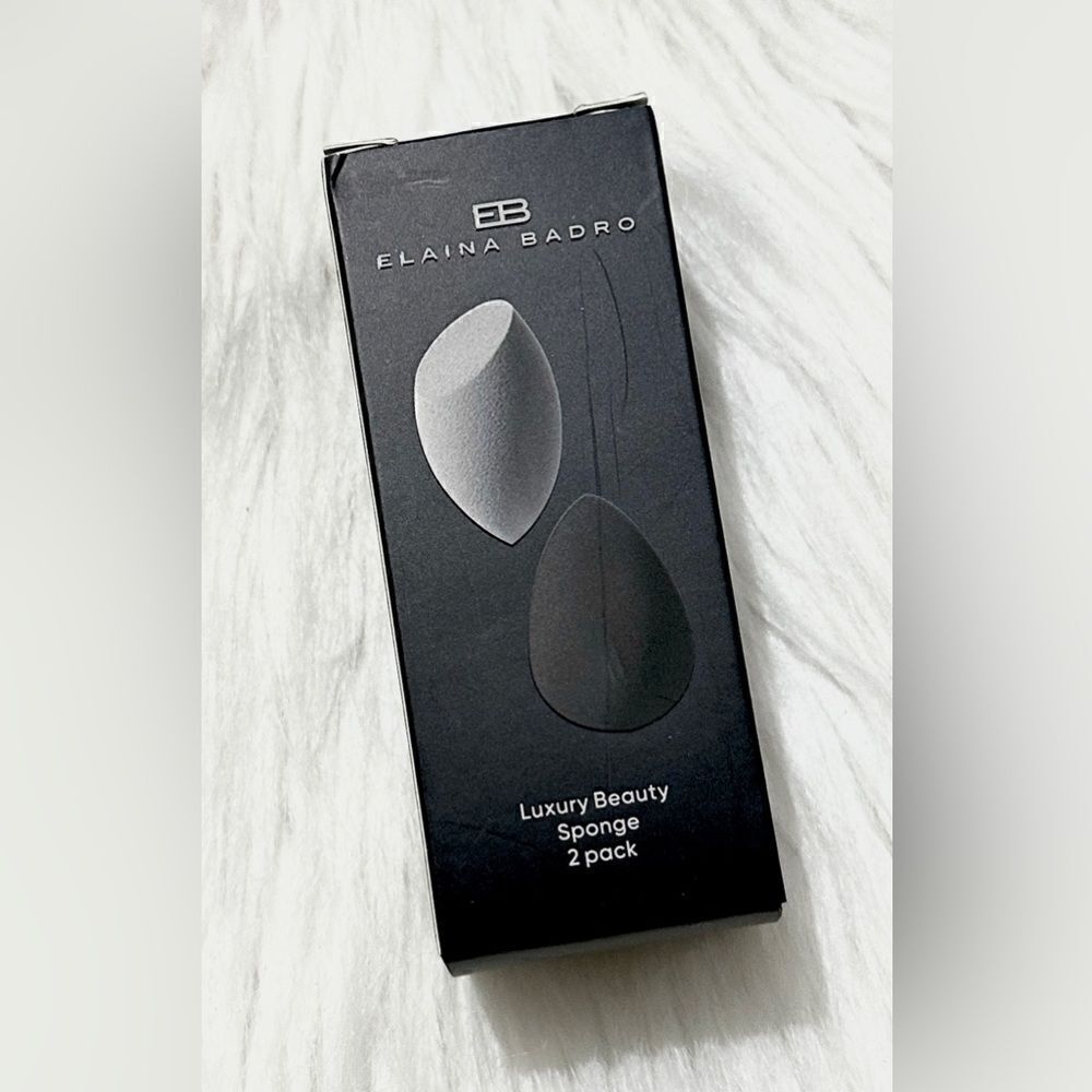 Elaina Badro Luxury‎ Beauty Sponge Set, New in Box, Includes TWO makeup sponges